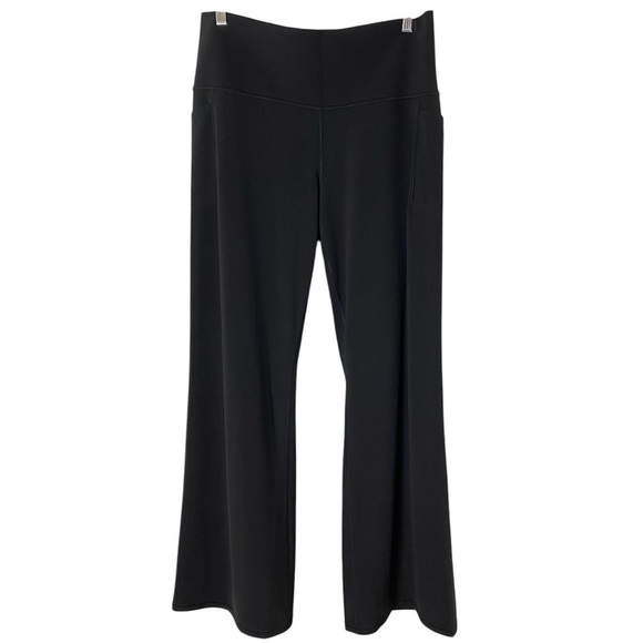 Athleta Salutation Stash Flare Pants Black High Rise New Yoga Gym Plus Size EUC - Picture 8 of 16